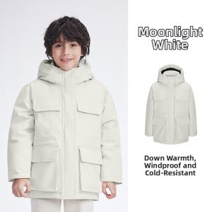 Outdoor Childrens Goose Down Windproof 700 Fill Power Jacket