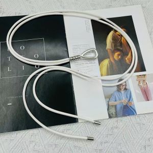 New Fashion Long Leather Rope Belt Womens Dress Coat Waist Cinching Decorative Accessory Versatile Stylish Belted Outerwear