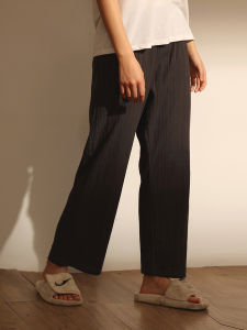 me home wear | Pure Cotton Lightweight Loose Straight Leg Loungewear Pants