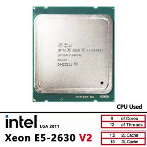 Intel | Bộ Xử Lý CPU Intel Xeon E5-2630V2 6 Nhân 2.6GHz 80W LGA 2011 Đã Qua Sử Dụng Cho Ứng Dụng Máy Chủ Hỗ Trợ DDR3