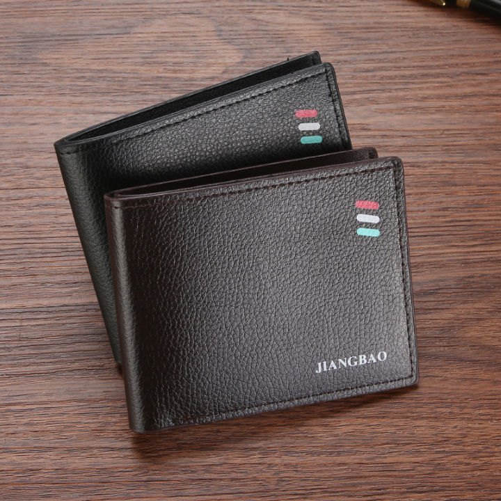 Men's Leather Wallet Money Fashion Thin Large Capacity Business Soft ...
