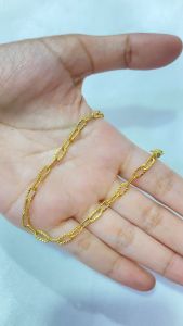 Noin Gelang Titanium Paper Clip Kecil Gelang Wanita Anti Karat Korea