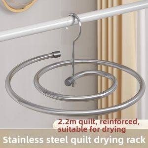 Stainless Steel Rotating Bed Sheets and Quilt Drying Rack