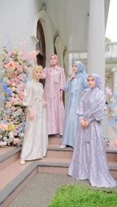 Hermey Dress Raya Mewah Warna Soft Pastel Dress Lebaran Soft Exclusive