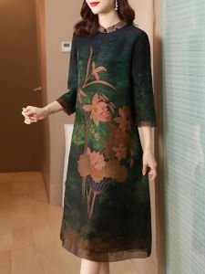 Silk Cheongsam Dress 100% Silk