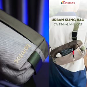Túi đeo chéo Tomtoc Explorer-T21 Sling Bag S 8.3 inch T21S1/H02 - Hàng chính hãng - Sản phẩm chính hãng Tomtoc khoá kéo Duraflex mượt mà khả năng chống nước tốt
