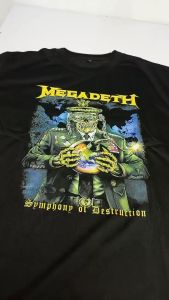 KurniaKaos T-Shirt Kaos Distro Musik Band MEGADETH bahan 24s