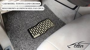 Otter Car Matting Coil Mat 2Y5 5pcs 3pcs with Aluminum heel pad with hanger made of virgin rubber material / model #15-MT-CM-2Y5