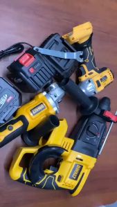 Bộ Combo 3 Trong 1 Gồm Máy Khoan Đục Bê Tông Máy Mài Và Máy Khoan Pin Dùng Pin 199V 15 Cell Máy Khoan Siêu Khỏe Động Cơ Không Chổi Than - Bảo Hành 1 Năm