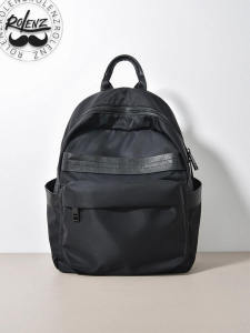 กระเป๋าเป้สะพายหลังผ้าไนลอนกันน้ำ ROLENZ กระเป๋าใส่โน้ตบุ๊กสไตล์เกาหลีสำหรับผู้ชายและผู้หญิง กระเป๋าสะพายไหล่แบบลำลอง