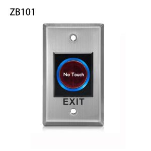 Contactless Infrared Sensor Door Switch DC12V Stainless Steel Panel Exit Button NO/NC/COM Gate Opener Access Control Accessory
