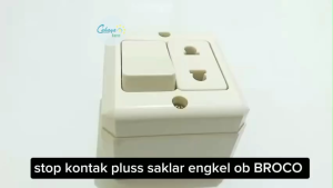 Stop Kontak Plus Saklar Engkel OB (Outbow) Broco