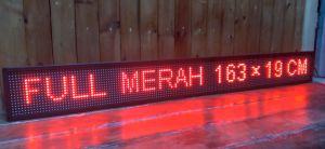 Runningtext waterproof 163x19cm