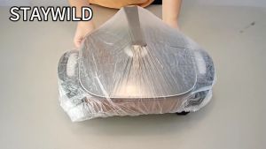 2 Bags 60x70cm Dustproof Cover Thickened Disposable Plastic Dust Cover for Kitchen Home Appliances