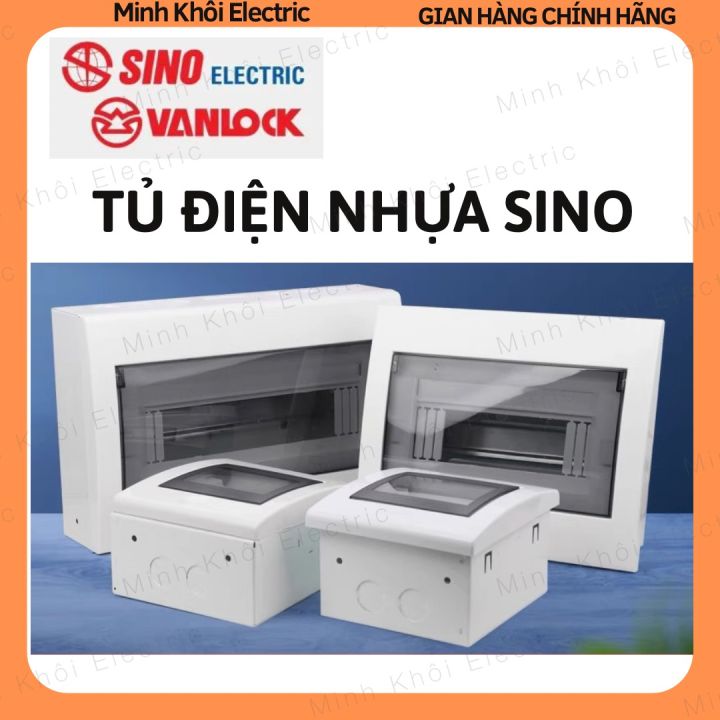 Tủ điện Sino âm tường mặt nhựa, vỏ tủ điện Sino chống cháy, chống nước ...