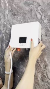 ครื่องทำน้ำอุ่น ขนาด 5500 วัตต์ เครื่องทำน้ำอุ่นทันที ระบบควบคุมอุณหภูมิคงที่ ELECTRIC WATER SHOWER 5500W