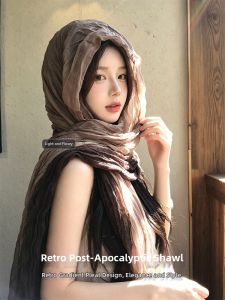 Cgediao | Tribal Wasteland Summer Female Wrinkle Gradient Scarves