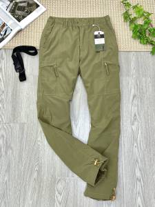 กางเกงขายาวทรงตรงผ้าขนแกะหนาสำหรับกลางแจ้งฤดูหนาว กางเกงขายาวทรงตรงแบบมีกระเป๋าหลายช่องสำหรับใส่ทำงาน กางเกงขายาวทรงตรงสำหรับใส่ทำงานในฤดูหนาว