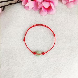 Exquisitely Handwoven Fine Red Rope Adjustable Pearl Safety Buckle 925 Silver Fish Butterfly Knot Agate Vermilion Womens Ankle Bracelet