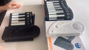 49 คีย์เปียโนดิจิตอลซิลิโคนพับUSBคีย์บอร์ดอิเล็กทรอนิกส์ใช้งานง่ายMIDI คีย์บอร์ดเครื่องดนตรี อิเล็กทรอนิกส์เปียโน49 Key