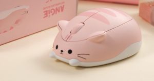 Akko Cat Theme Plug N Play 1200 DPI 2.4GHZ Wireless USB Receiver Mouse for Computer/Laptop/Desktop/PC Work Mac/Win