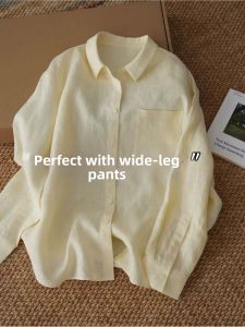 V.C.I | Skin-whitening Slimming Sun-protective French-style Linen Shirt