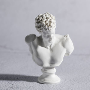 Roman Column Gypsum Statue White Venus David Mini Resin Sculpture Photography Props Arctic Simple Style Candlestick Internet Famous Shooting Ornament
