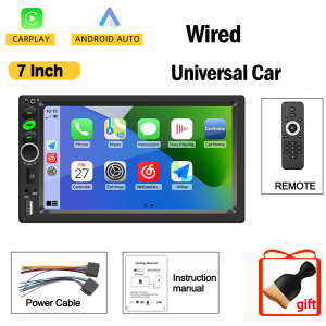 Màn Hình Cảm Ứng Ô Tô 7 Inch Đầu Phát Đa Phương Tiện Double Din Dành Cho VW Passat Golf Caddy Polo Hỗ Trợ CarPlay Không Dây Android Auto Bluetooth FM RDS