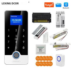 Tuya App Bộ Điều Khiển Truy Cập Khóa Cửa Thông Minh Với Vân Tay & RFID Bluetooth Dụng Cụ Mở Cổng Điện Tử Bộ Bảo Mật Sinh Trắc Học Tại Nhà