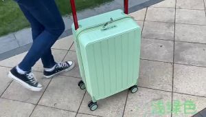 DM Original Wide Handle Trolley Case 24 Inch Large Capacity Luggage Women Universal Wheels Travel Case 20 Inch Antibacterial Suitcase Men TSA Password Case Suitable for Umrah