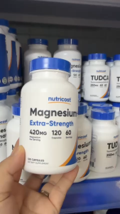 Viên uống Nutricost Magnesium + Extra-Strength 420mg – Hỗ trợ giấc ngủ giảm căng thẳng & tăng cường sức khỏe xương cơ