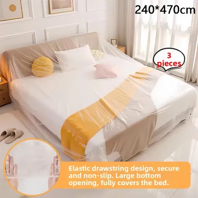 Disposable Dust Cover Furniture Protection Film Elastic Mouth