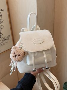 Cute Girl Commuter Fashionable Mini Backpack Simple Design Summer 2025 New Arrival Street Style Soft Handle No Compartment