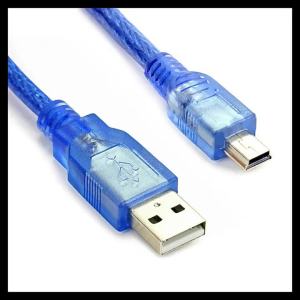 USB 2.0 A Male To  5 Pin B Charge Data Charger Cable Cord For MP3 Mp4 Digital Camera Phone