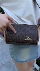 กระเป๋าสะพายไหล่เดียว ลายสก๊อตกระดานหมากรุก สำหรับผู้หญิง สายสะพายไหล่กว้าง กระเป๋า Messenger สไตล์เรโทร กระเป๋าถือจิงโจ้