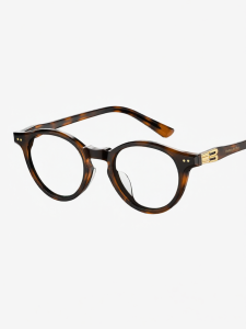 HELEN KELLER | Fashionable Tortoiseshell Round Frame Womens Myopia Glasses Frame Blue Light Protection