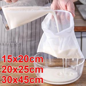 Hot sale🔥100 Mesh Kitchen Drawstring Filter Bags / Premium Quality Portable Reusable Soy Juice Milk Coffee Fine Mesh Strainer Bag / Drain Out Water for Food Residue