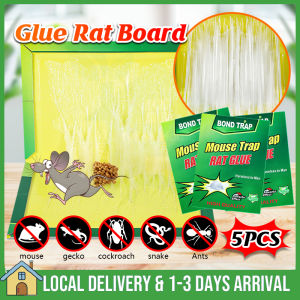 5PCS Mouse Catcher Trap Glue Board Mouse Snake Bugs Rat Mice Sticky Boards Indoor and Outdoor Perangkap Tikus 超强力粘抓鼠神器