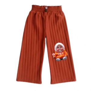 Isi 4 PCS Celana panjang Anak perempuan knit Hornet Motif BABY GEMOY Lucu kulot Usia 1-10 th TERBARU