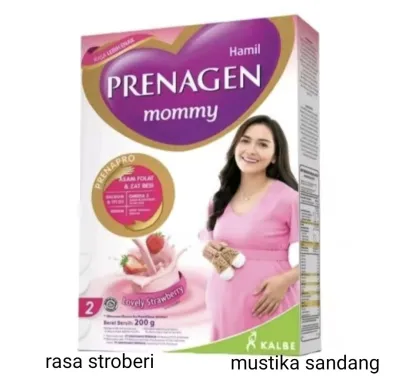 susu hamil prenagen momy rasa coklat stroberi ukuran 180 gram