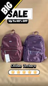 CHIBAO - Tas Ransel Wanita 00835 Backpack School Kanvas Premium Terbaru