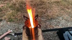 Mountainhiker | MOUNTAINHIKER Portable Wood Firewood Square Stove Stainless Steel Outdoor Fireplace Picnic Hiking Camping Wood Burning Stove