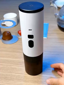 Máy pha cà phê capsule mini – espresso kiểu Ý – điện tử – bơm ép nóng – gia đình & du lịch tiện lợi