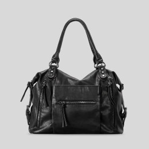 Vintage Retro Soft Leather Tote Bag