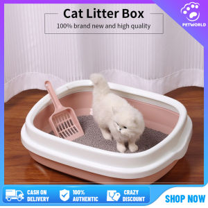 Free Scoop Cat Litter Box With Scoop Kitten Litter Box Cat Toilet Deodorization Leakage Prevention Litter Box