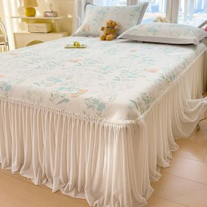 Kiss Dear | Fresh Summer Princess Style Ice Bead Cool Silk Bedding Set