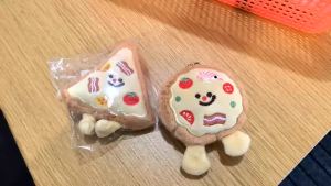 Cartoon Plush Food Pizza Dog Toy Interactive Chew Toys for Puppies Small Dogs Anxiety Relief Boredom Surprise Gift For Pet Toys