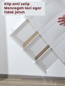 Weyon Loker Plastik Lemari Plastik Lemari Pakaian Laci Plastik Kabinet Drawer Storage Cabinet [ Garansi lima tahun ]