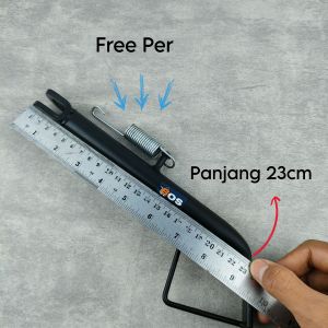 Standar Samping Scorpio Universal Panjang 23cm 25cm 28cm Tebal Seperti Original