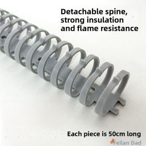 under Desk Cable Organizer Computer Wire Management Tool Fixed Cable Storage Line Route Slot Desktop Box Tube Plastic Material